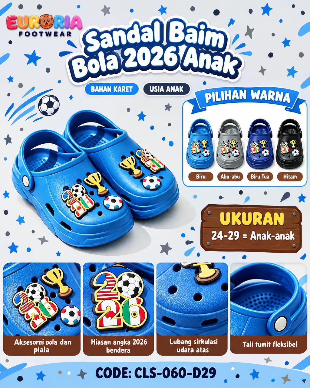 Sandal Baim Bola 2026 Anak