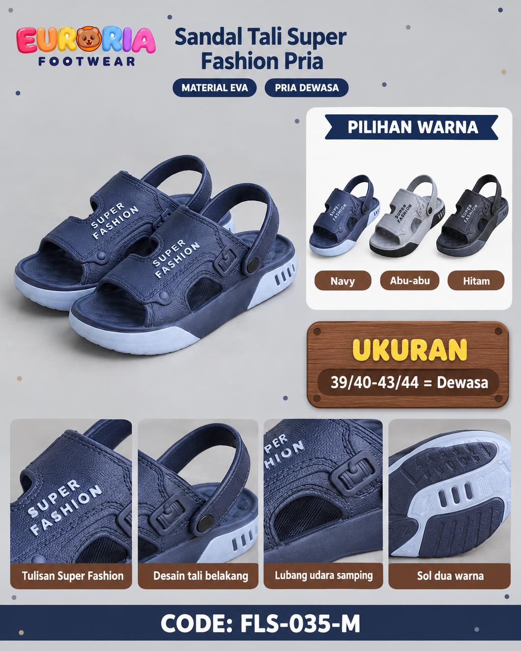 Pria Dewasa Sporty Super Fashion Kombinasi Warna Menarik