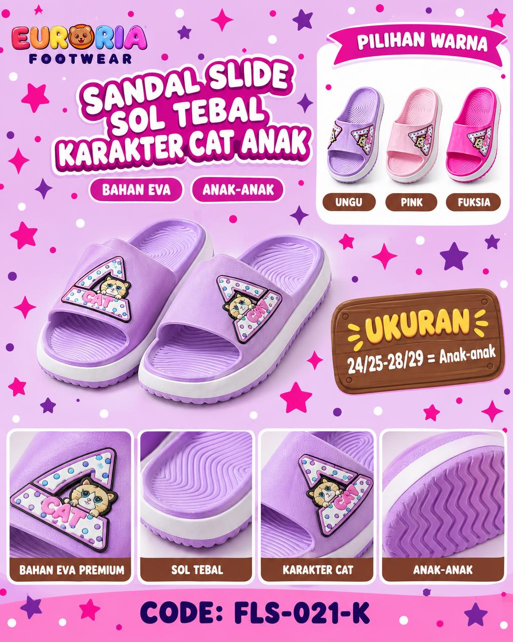 Sandal Slop Cat Anak
