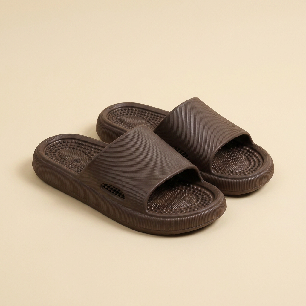 Alas Kaki Santai Dewasa Unisex Desain Minimalis Empuk dan Ringan