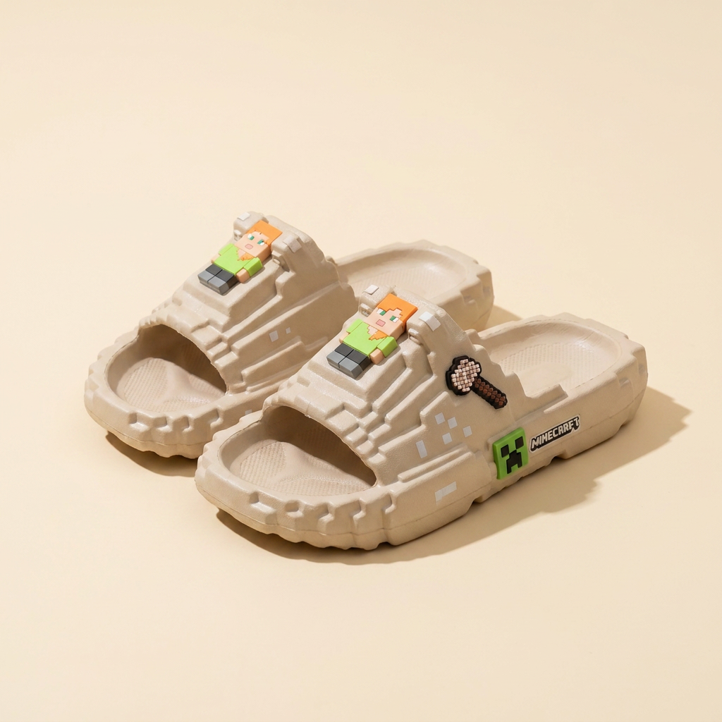 Sandal Slop Minecraft Pixel Anak
