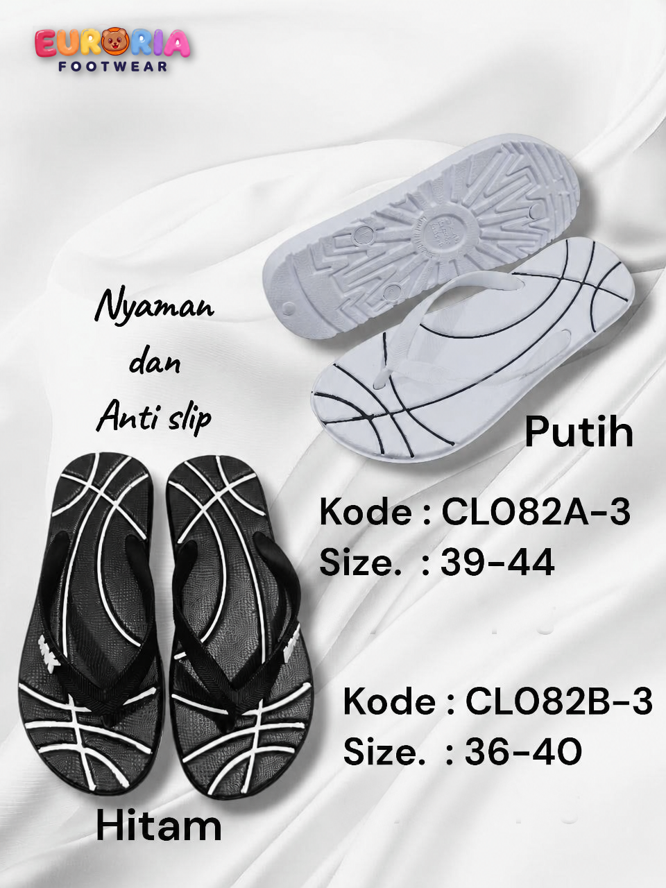Sandal Jepit Bola Basket Pria