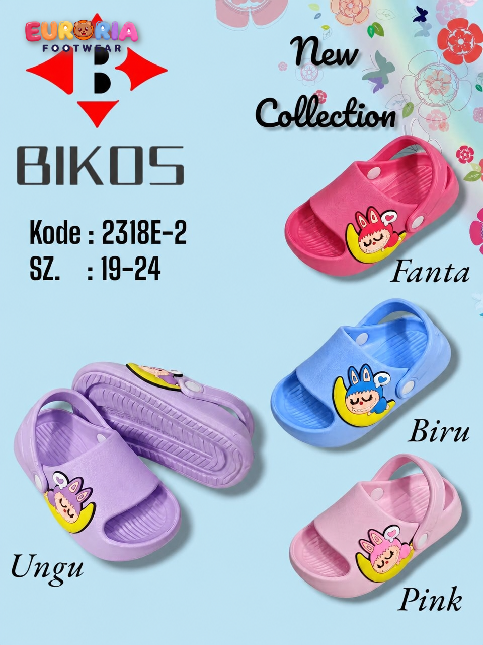 Sandal Tali Bulan Kuning Bayi