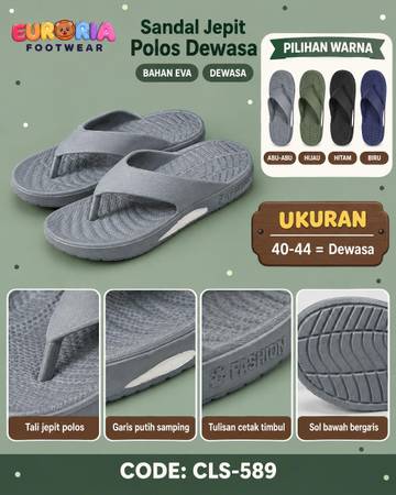 Sandal Jepit Pria Dewasa Bahan EVA Nyaman dan Ringan