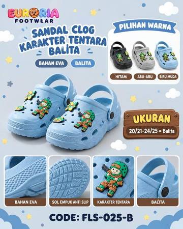 Sandal Baim Tentara 3D Bayi